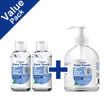 Load image into Gallery viewer, Care Touch Value Pack 2 x 50ml and 1 x 500ml Instant Hand Sanatiser