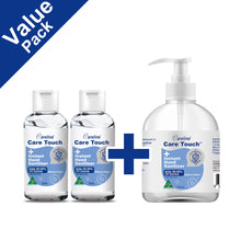 Load image into Gallery viewer, Care Touch Value Pack 2 x 50ml and 1 x 500ml Instant Hand Sanatiser
