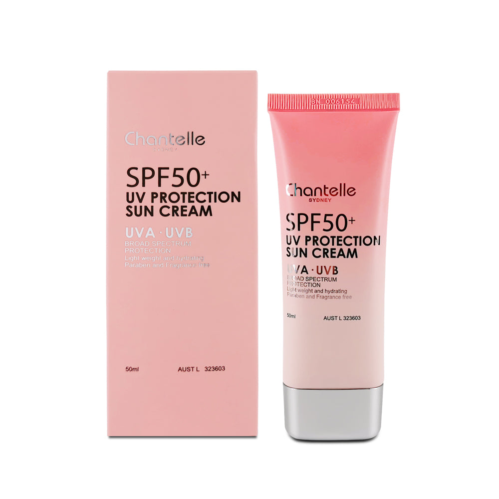 Chantelle SPF50+ UV Protection Sun Cream, UVA+UVB Broad Spectrum Protection