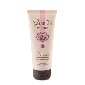 Careline Lanolin Hand Cream with Rose Essential Oil and Vitamin E