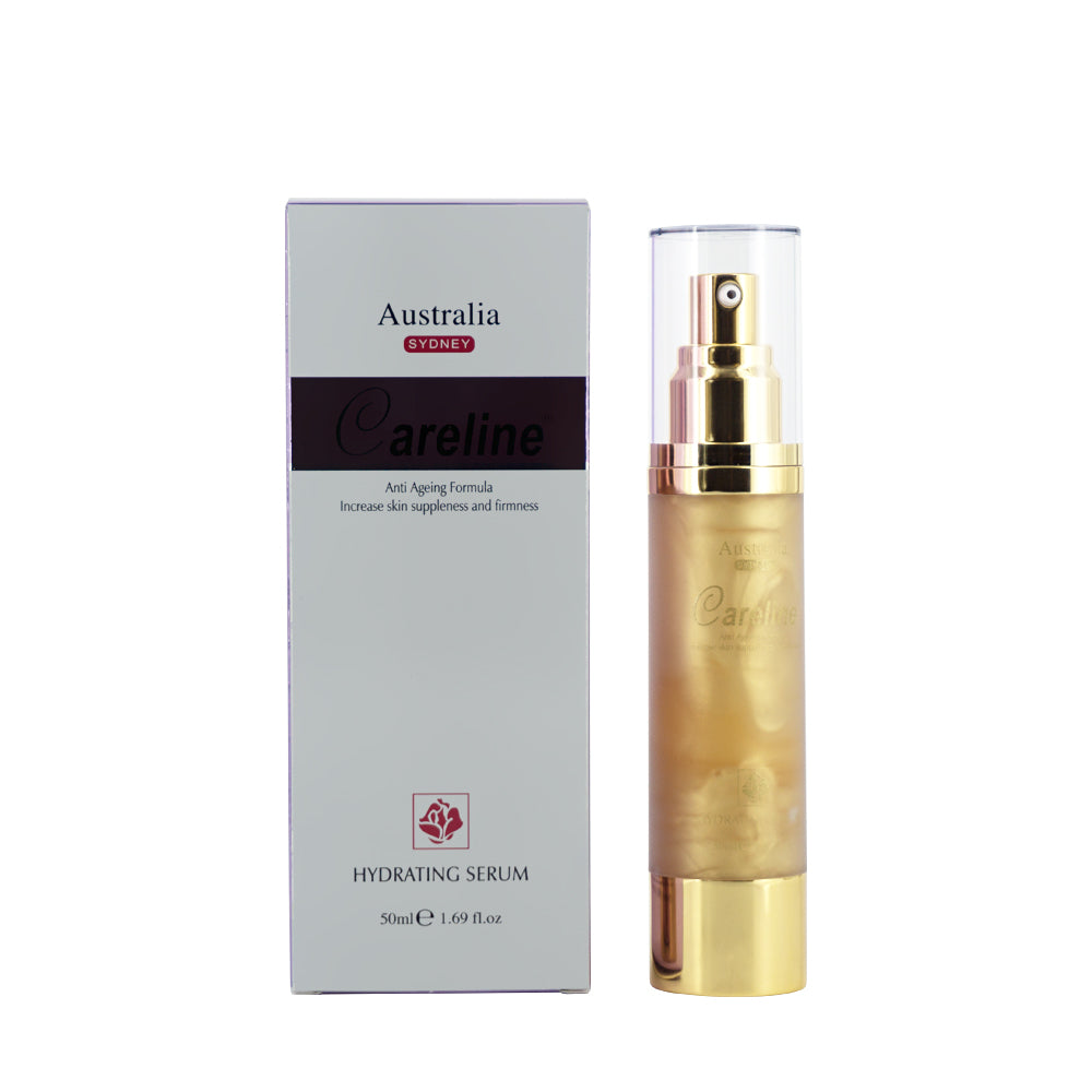 Careline Hydrating Serum Slow Release Formula with Gold Flakes